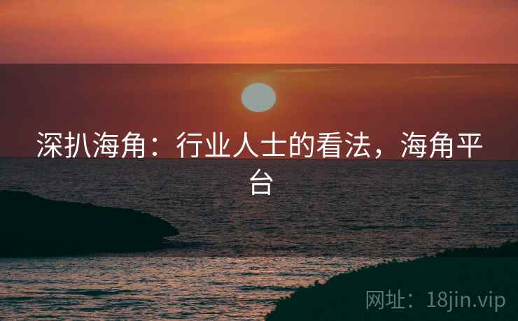 深扒海角：行业人士的看法，海角平台