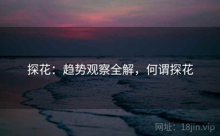探花：趋势观察全解，何谓探花