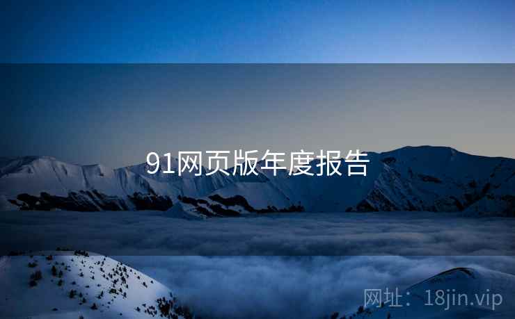91网页版年度报告 91网页版年度报告