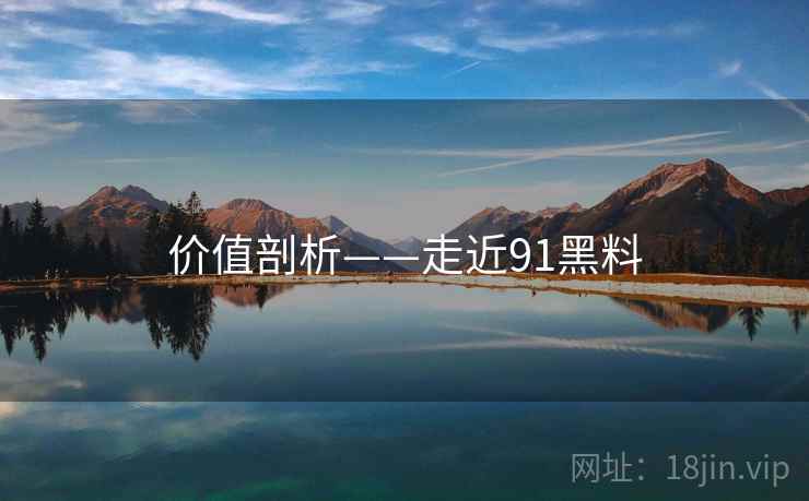 价值剖析——走近91黑料 价值剖析——走近91黑料